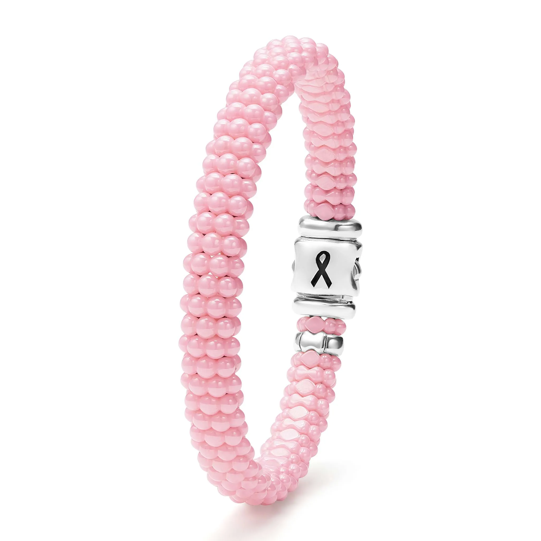 Pink Caviar BCRF Ceramic Beaded Bracelet | 9mm