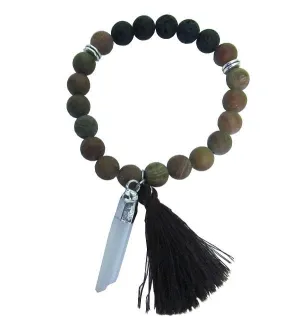 Prayer Mala Bracelet Jasper