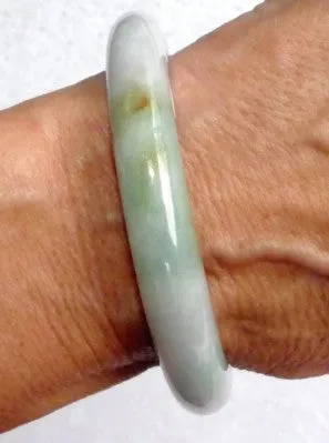 "Endlessly Interesting" Burmese Jadeite Grade A Bangle Bracelet 54.5mm   Certificate (3092)