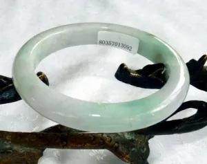 "Endlessly Interesting" Burmese Jadeite Grade A Bangle Bracelet 54.5mm   Certificate (3092)