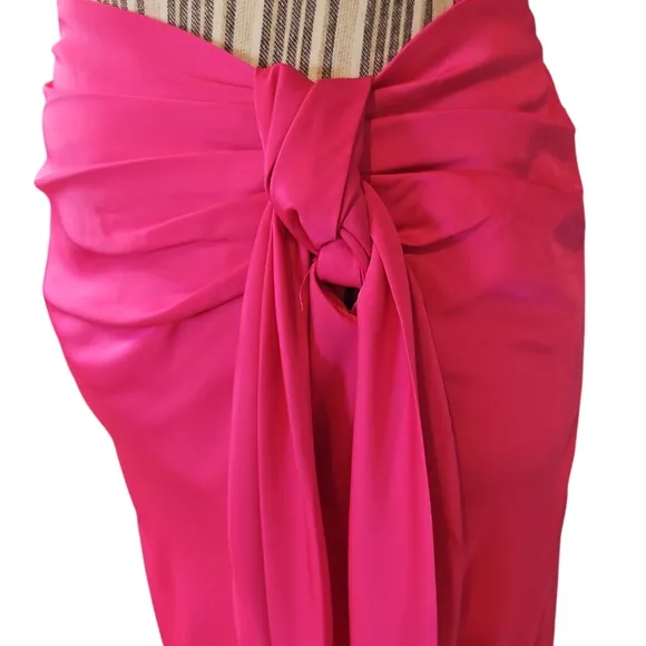 RACHEL ZOE Women Gorgeous 2 Piece Set Pink Satin Nightgown Size XS
