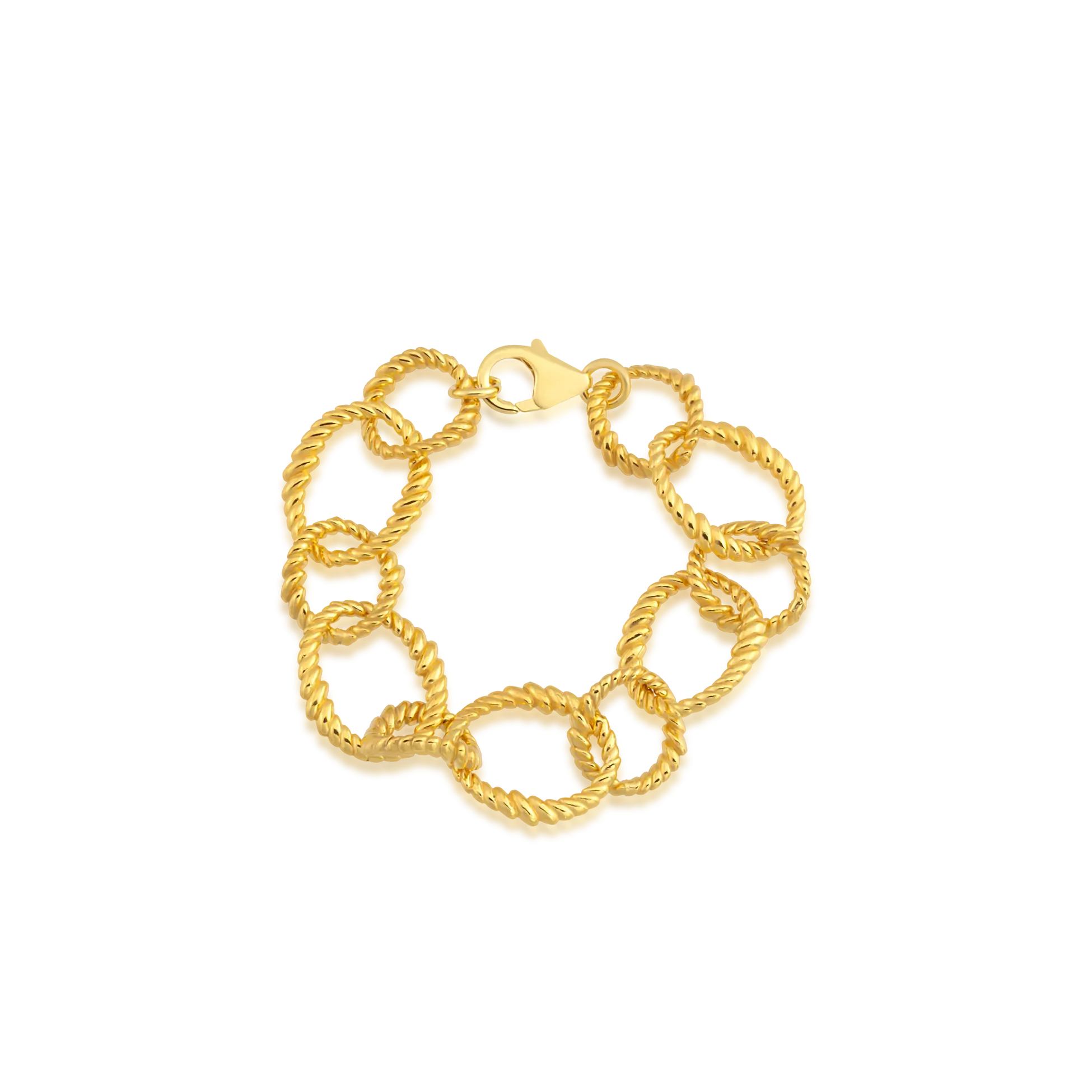 Ram's Horn Spiral Chain Bracelet