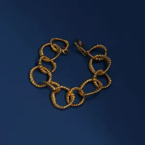 Ram's Horn Spiral Chain Bracelet