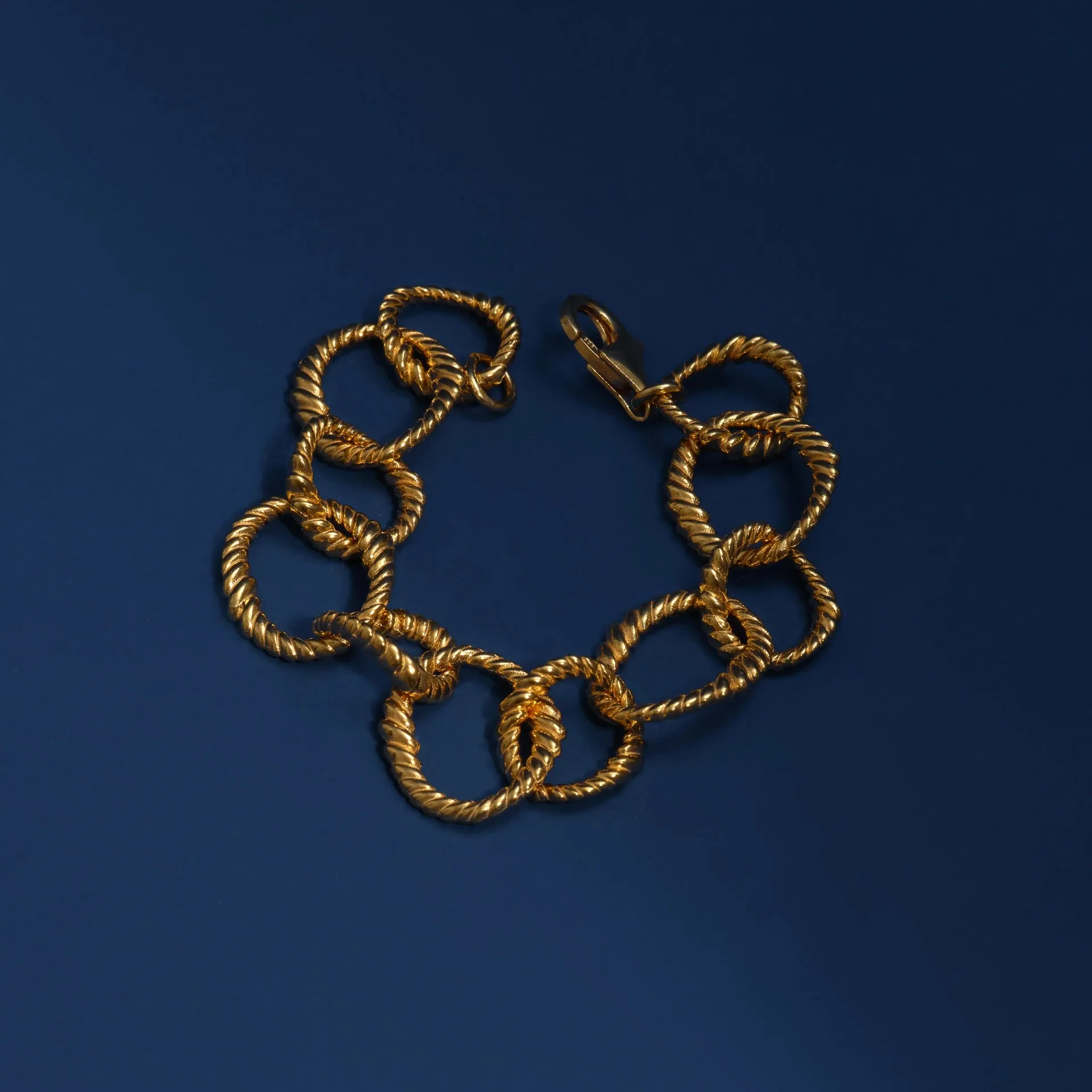 Ram's Horn Spiral Chain Bracelet