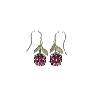 Raspbery Drop Earrings
