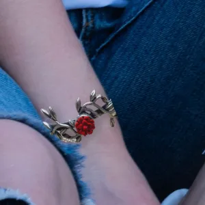 Red rose vine bangle