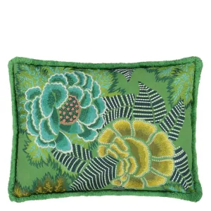Rose De Damas Jade Pillow