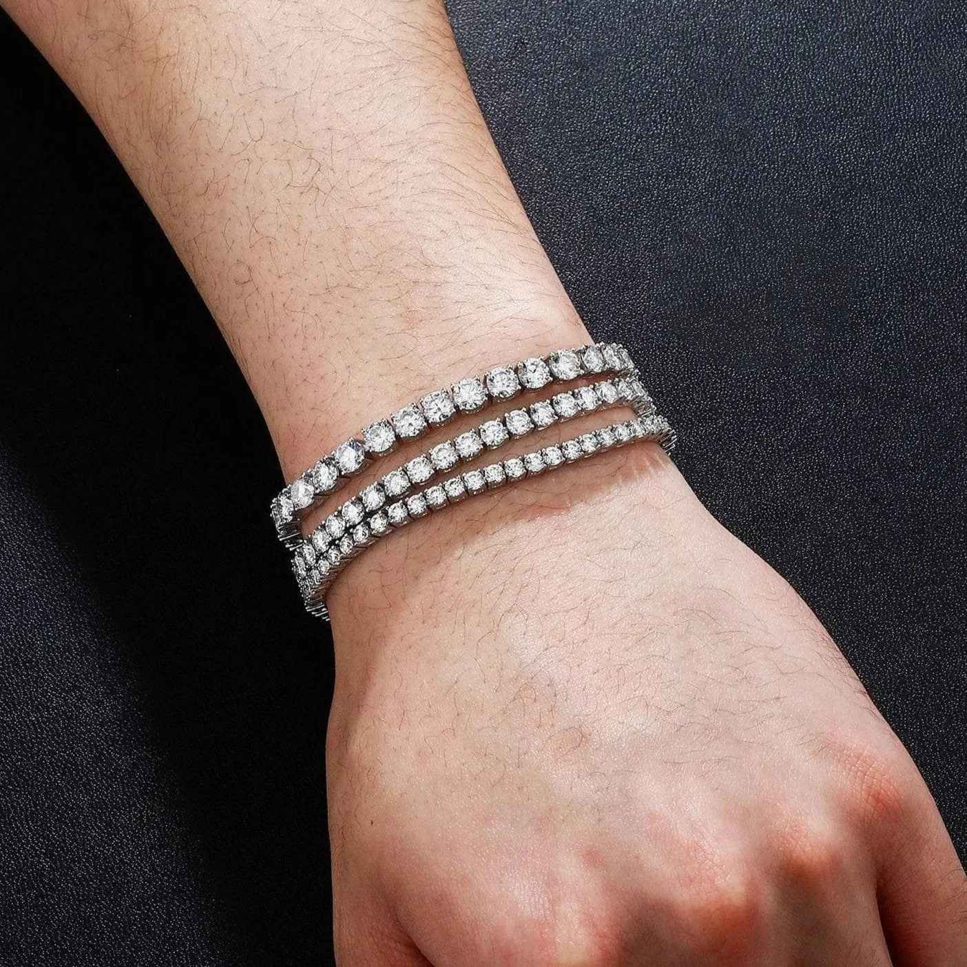 Round Cut Diamond Tennis Bracelet