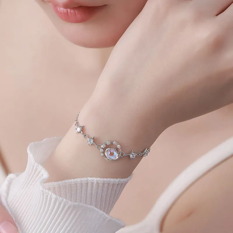 S925 Silver Pluto Delicate Star Bracelet