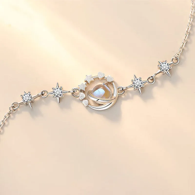 S925 Silver Pluto Delicate Star Bracelet