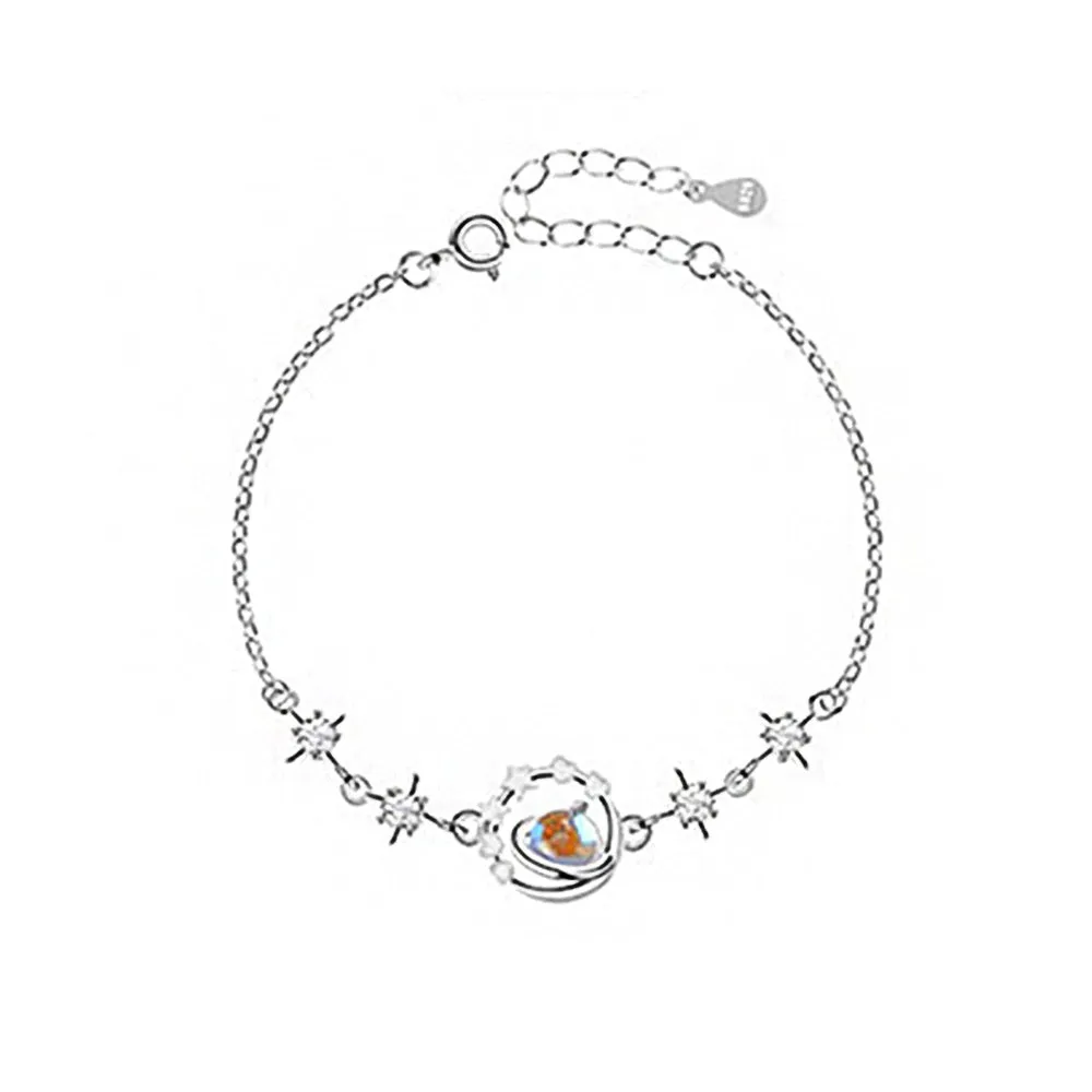 S925 Silver Pluto Delicate Star Bracelet