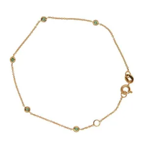 Sacred 5 Emerald Station Bracelet