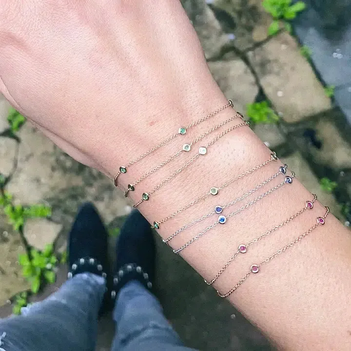 Sacred 5 Emerald Station Bracelet