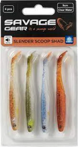 Savage Gear Slender Scoop Shad Mix