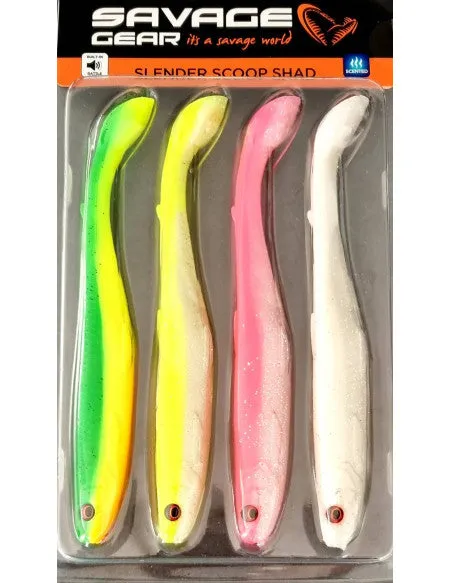 Savage Gear Slender Scoop Shad Mix