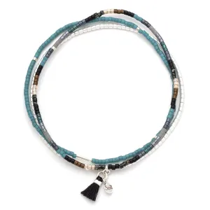 Scout Curated Wears Chromacolor Miyuki Bracelet Trio - Black Multi