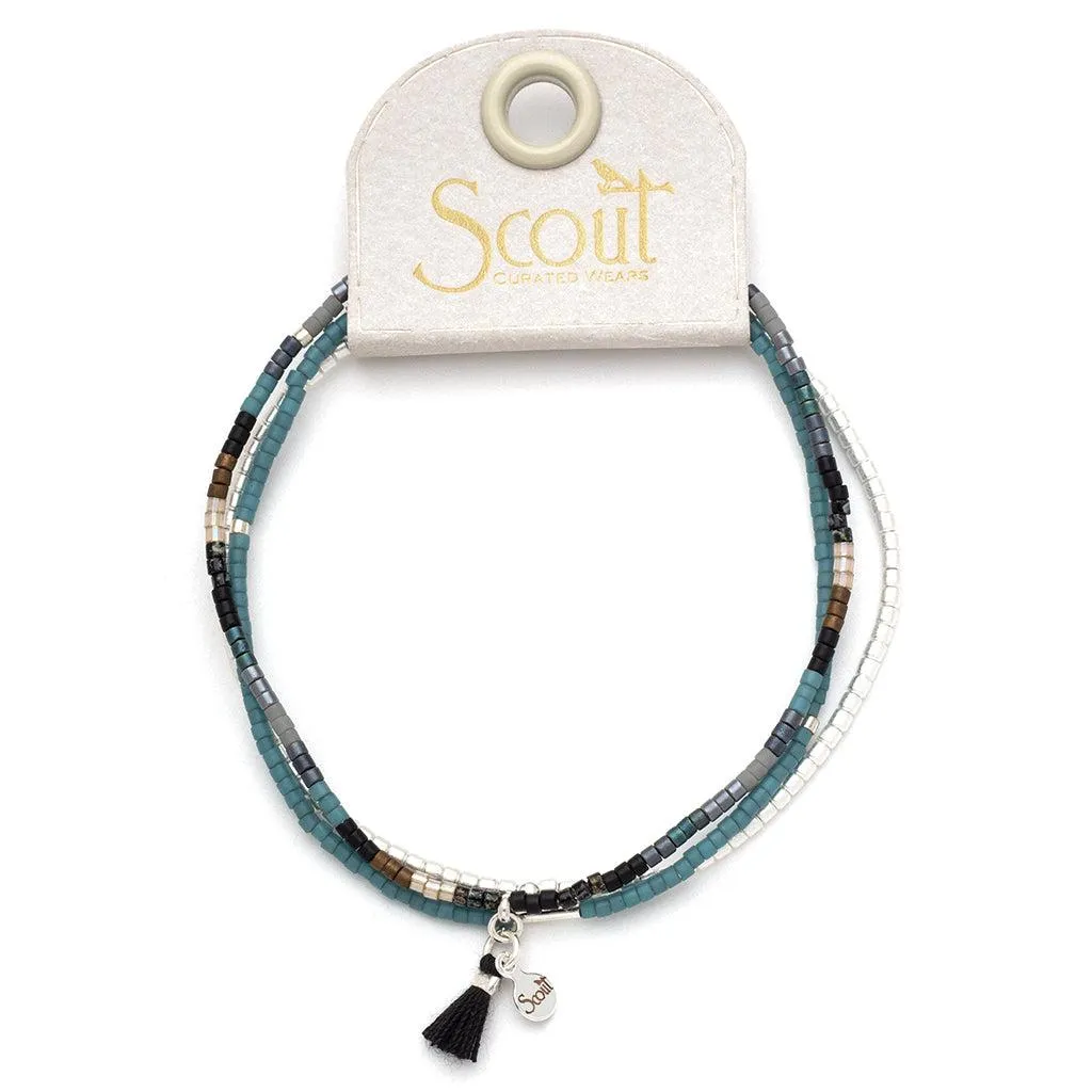 Scout Curated Wears Chromacolor Miyuki Bracelet Trio - Black Multi