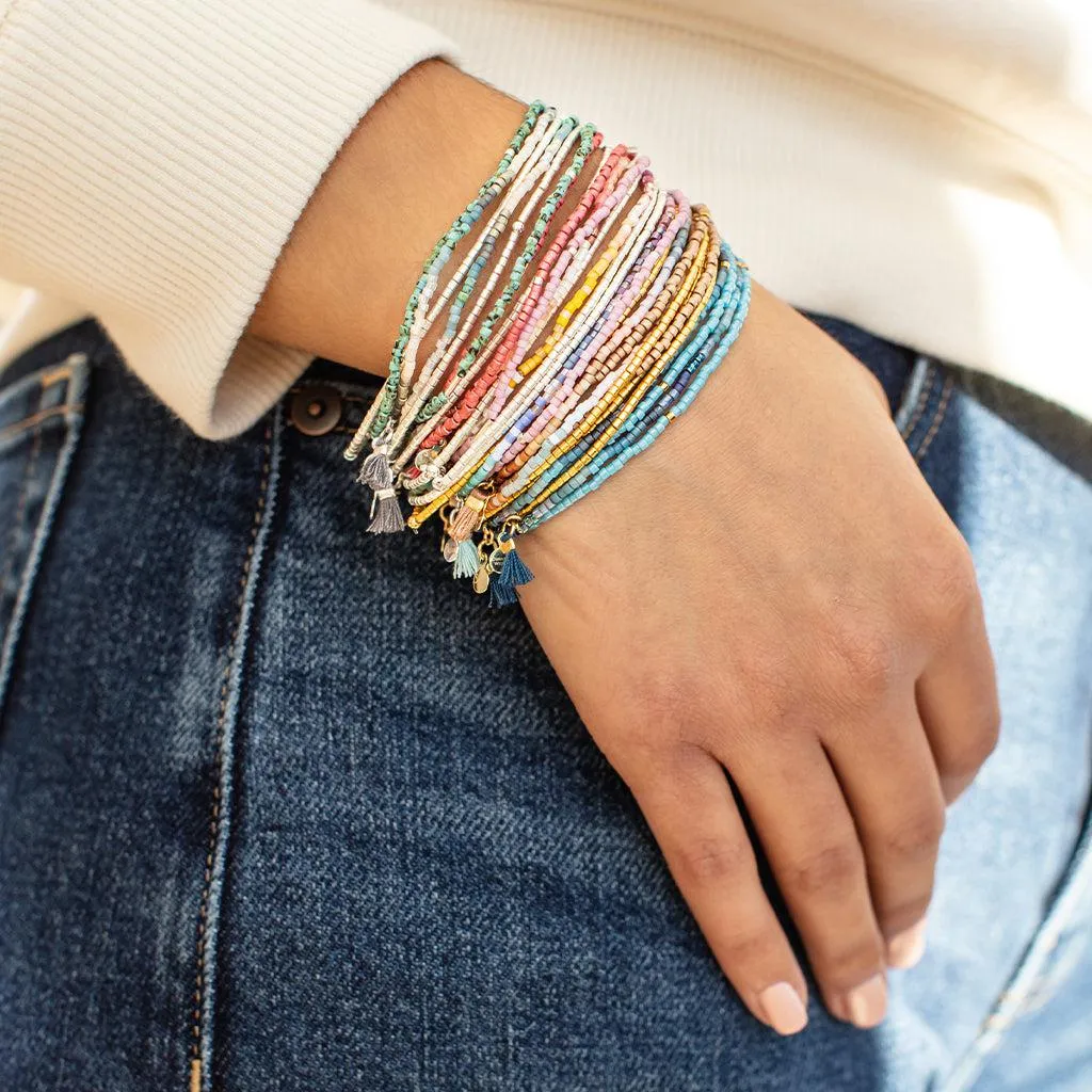 Scout Curated Wears Chromacolor Miyuki Bracelet Trio - Bronze Multi