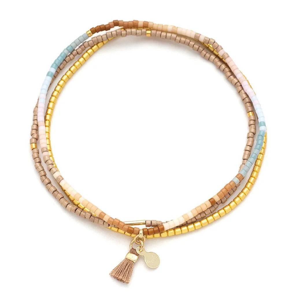 Scout Curated Wears Chromacolor Miyuki Bracelet Trio - Desert Multi
