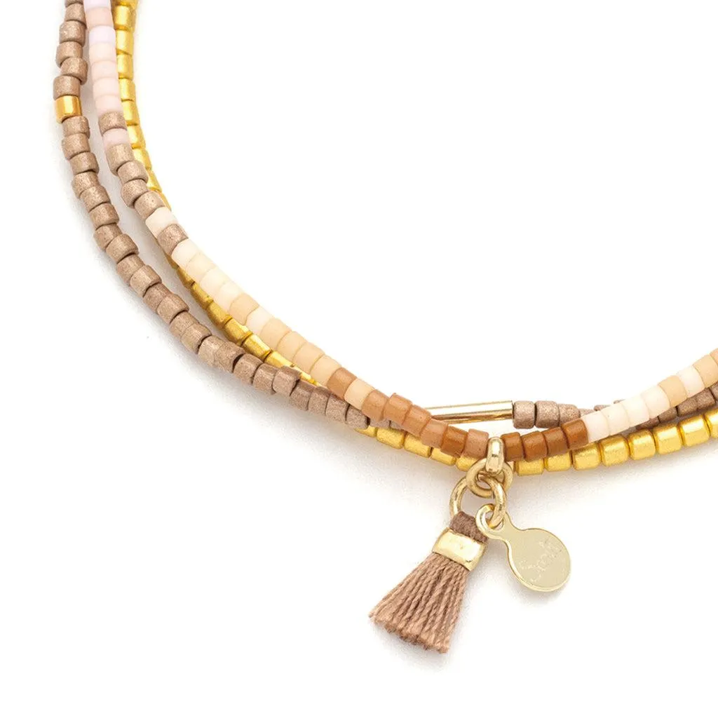 Scout Curated Wears Chromacolor Miyuki Bracelet Trio - Desert Multi