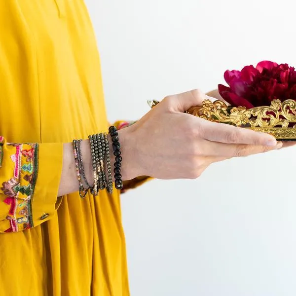 Scout Curated Wears Delicate Stone Wrap Bracelet/Necklace - Amethyst