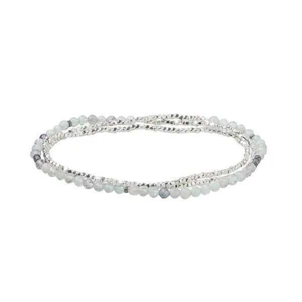 Scout Curated Wears Delicate Stone Wrap Bracelet/Necklace - Fluorite