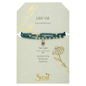 Scout Curated Wears Teardrop Stone Wrap Bracelet - Teal Jade/Pyrite