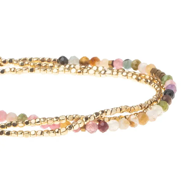 Scout Delicate Stone Tourmaline/Gold - Stone of Healing