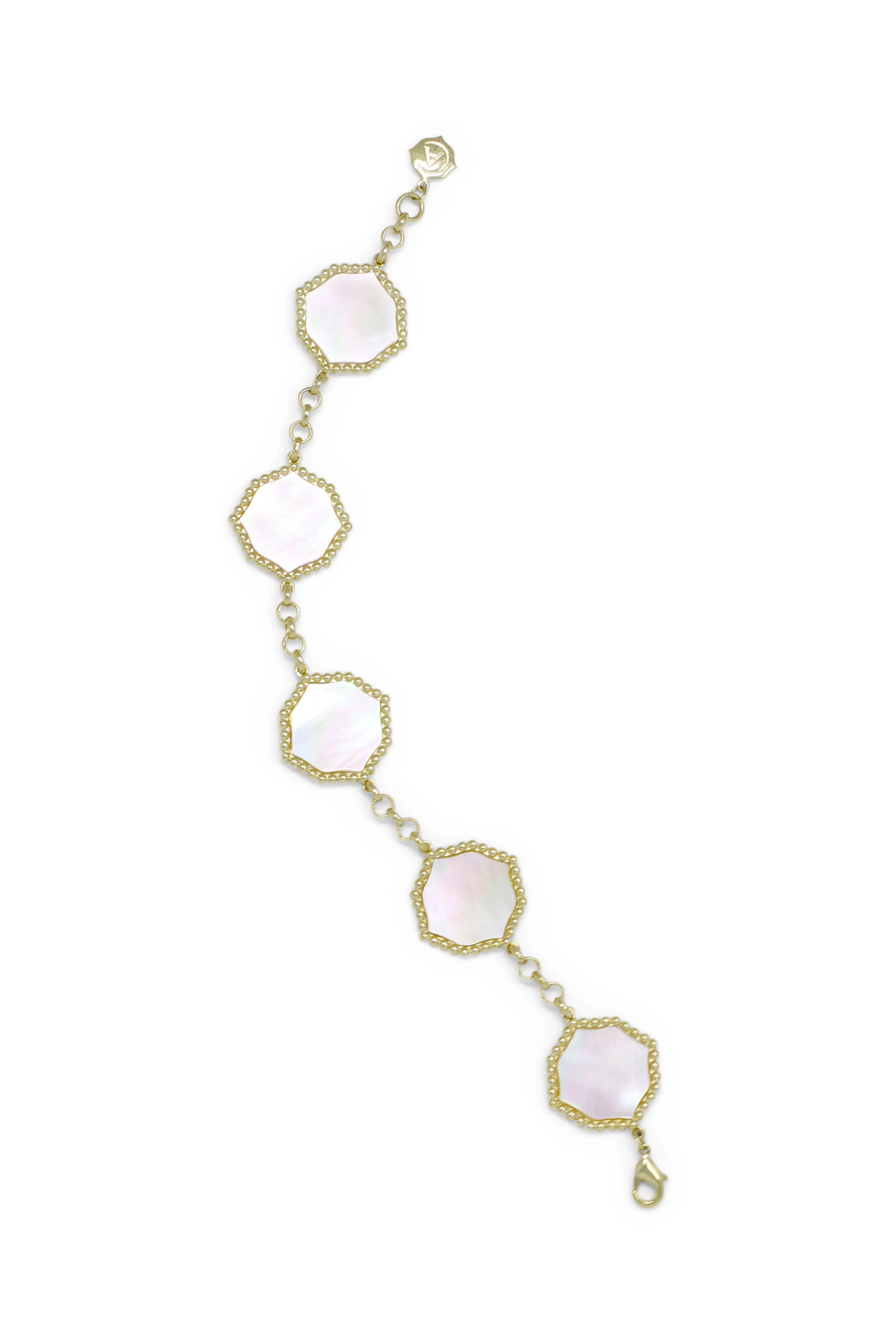 Signature Statement Bracelet in Ivory Mother of Pearl