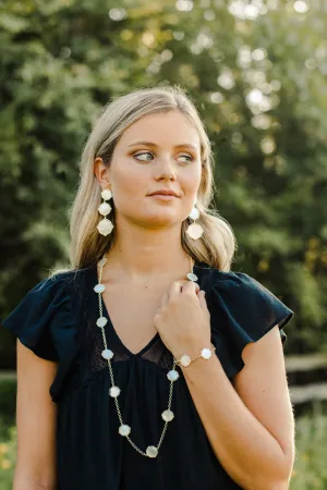 Signature Statement Bracelet in Ivory Mother of Pearl