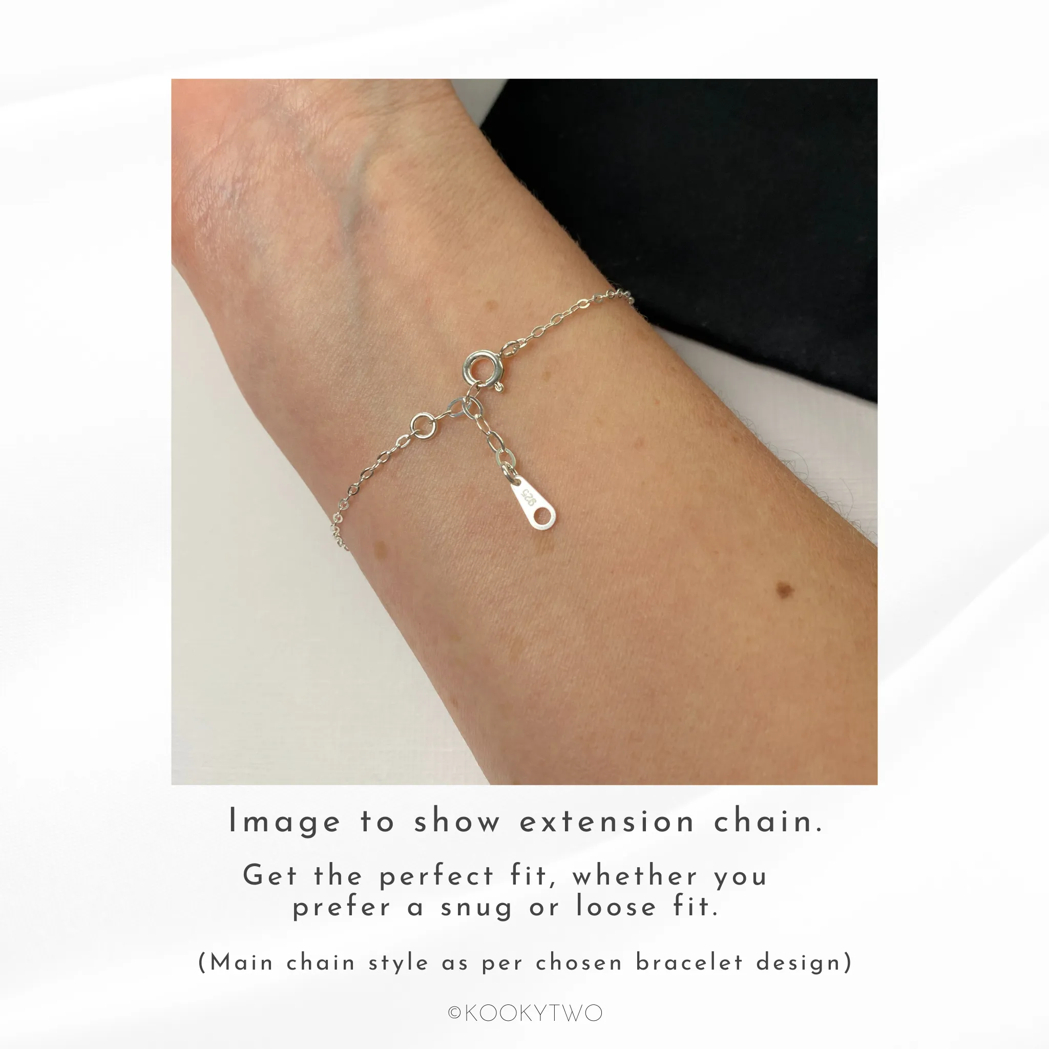 Silver Chrysoprase Chain Bracelet