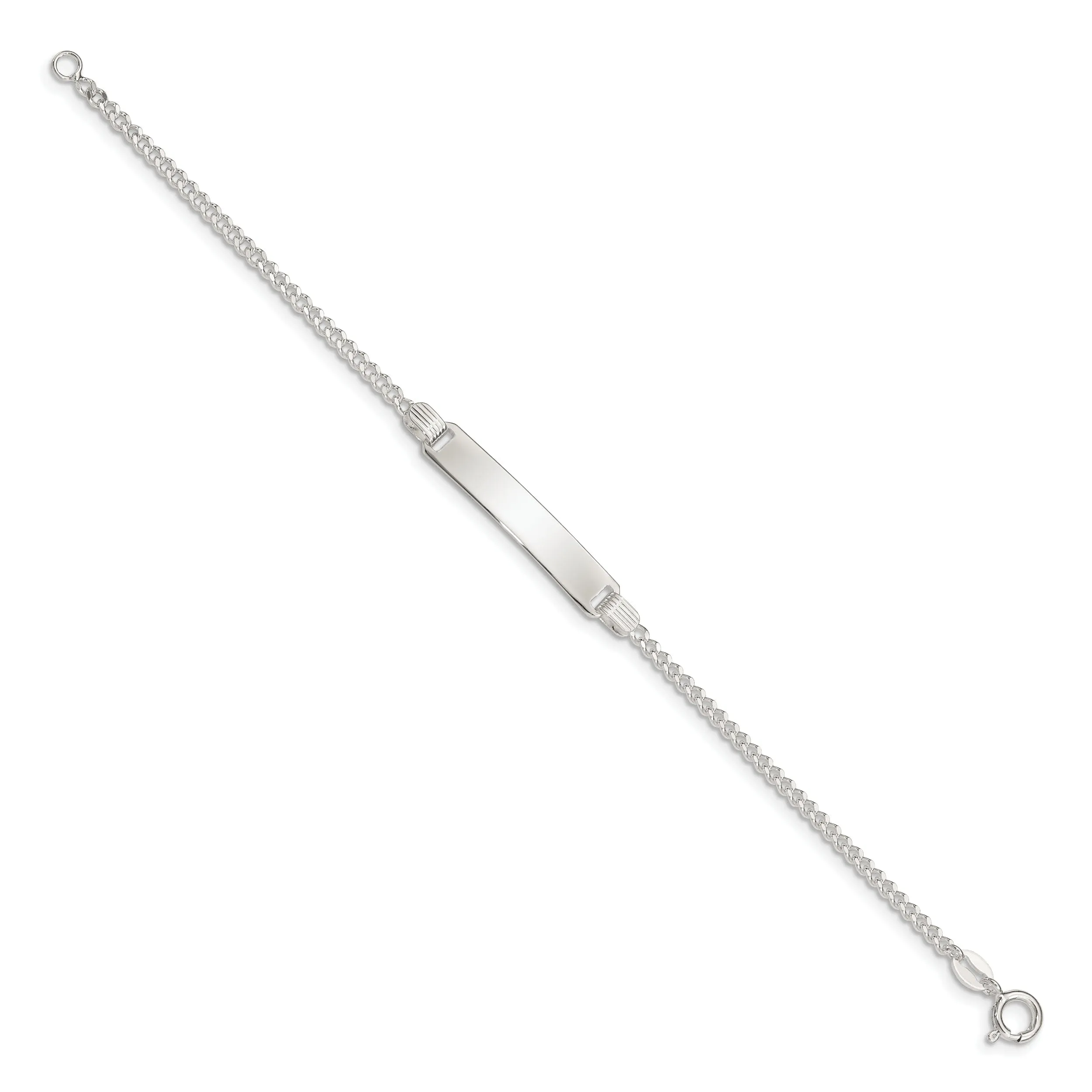 Silver Engravable Children's ID Bracelet