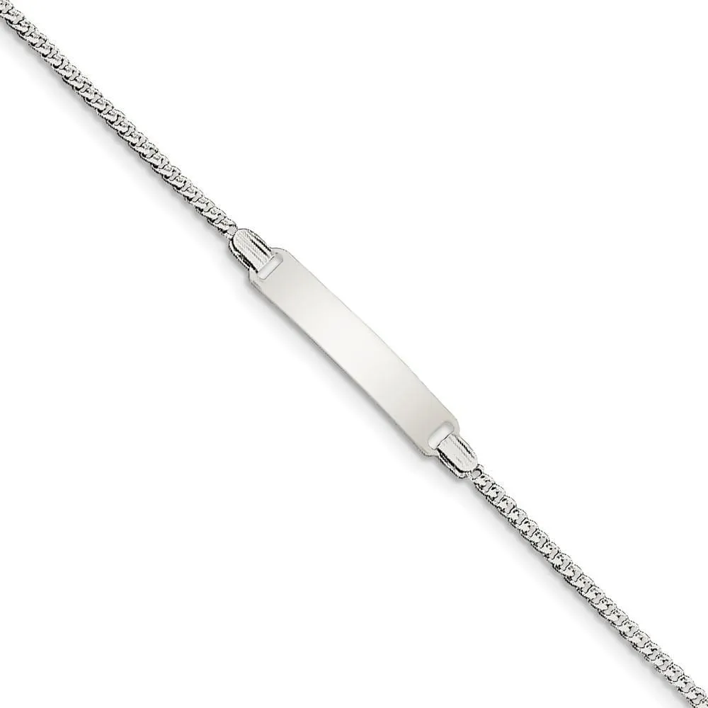 Silver Engravable Children's ID Bracelet