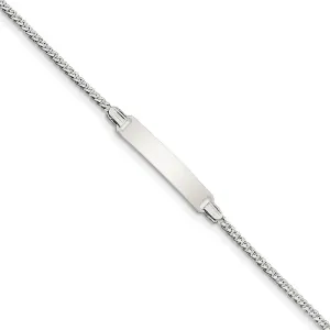 Silver Engravable Children's ID Bracelet