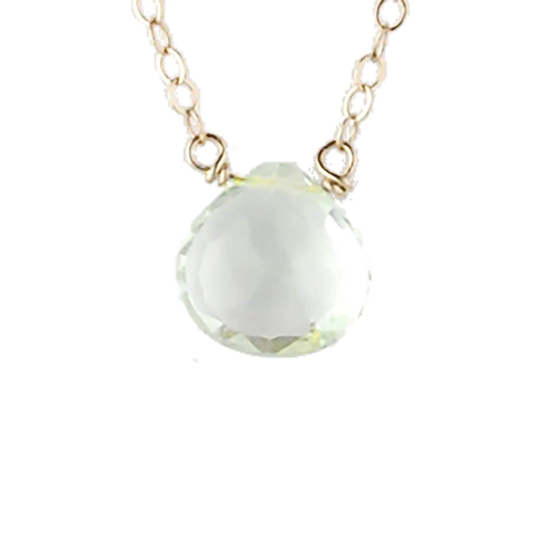Single Stone Briolette Gemstone Necklace - Click for Additional Gemstone Options