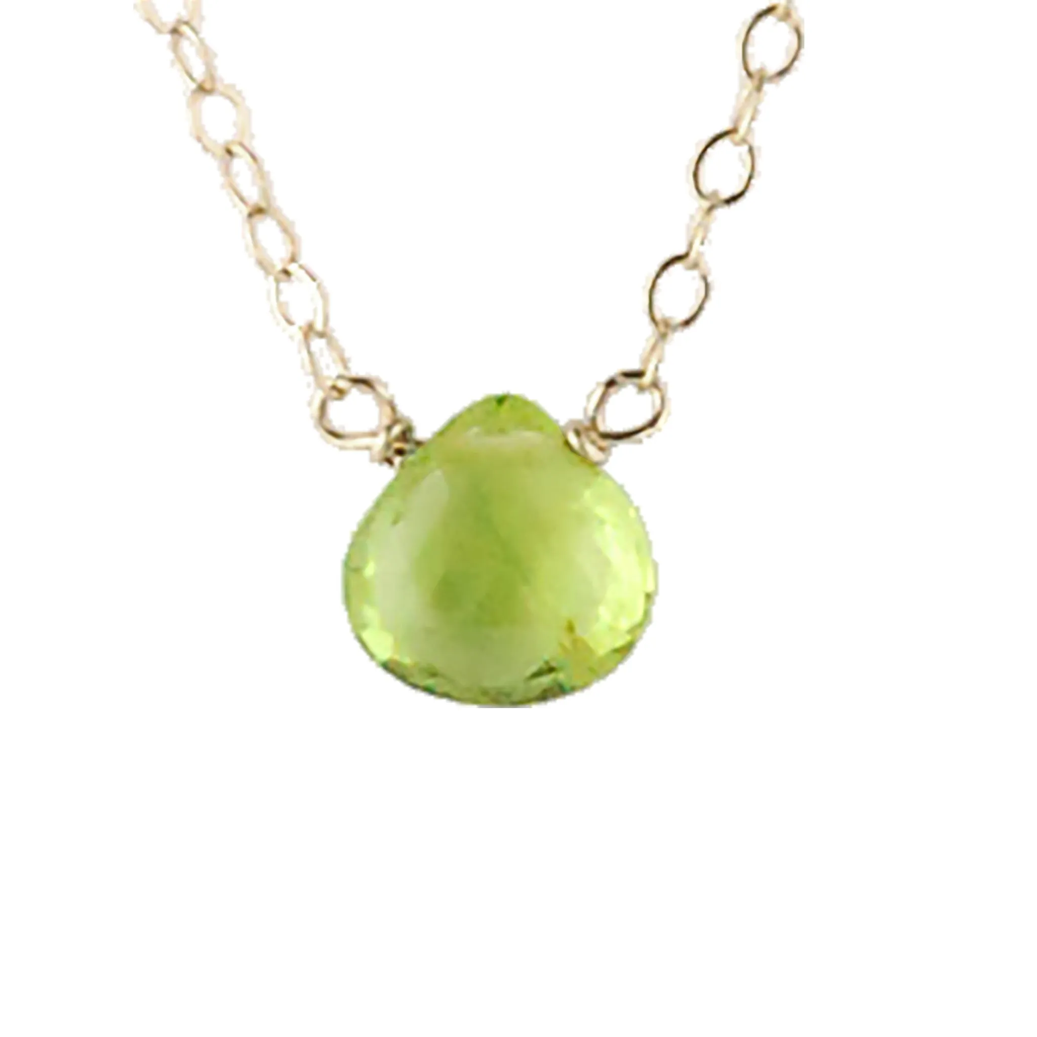 Single Stone Briolette Gemstone Necklace - Click for Additional Gemstone Options