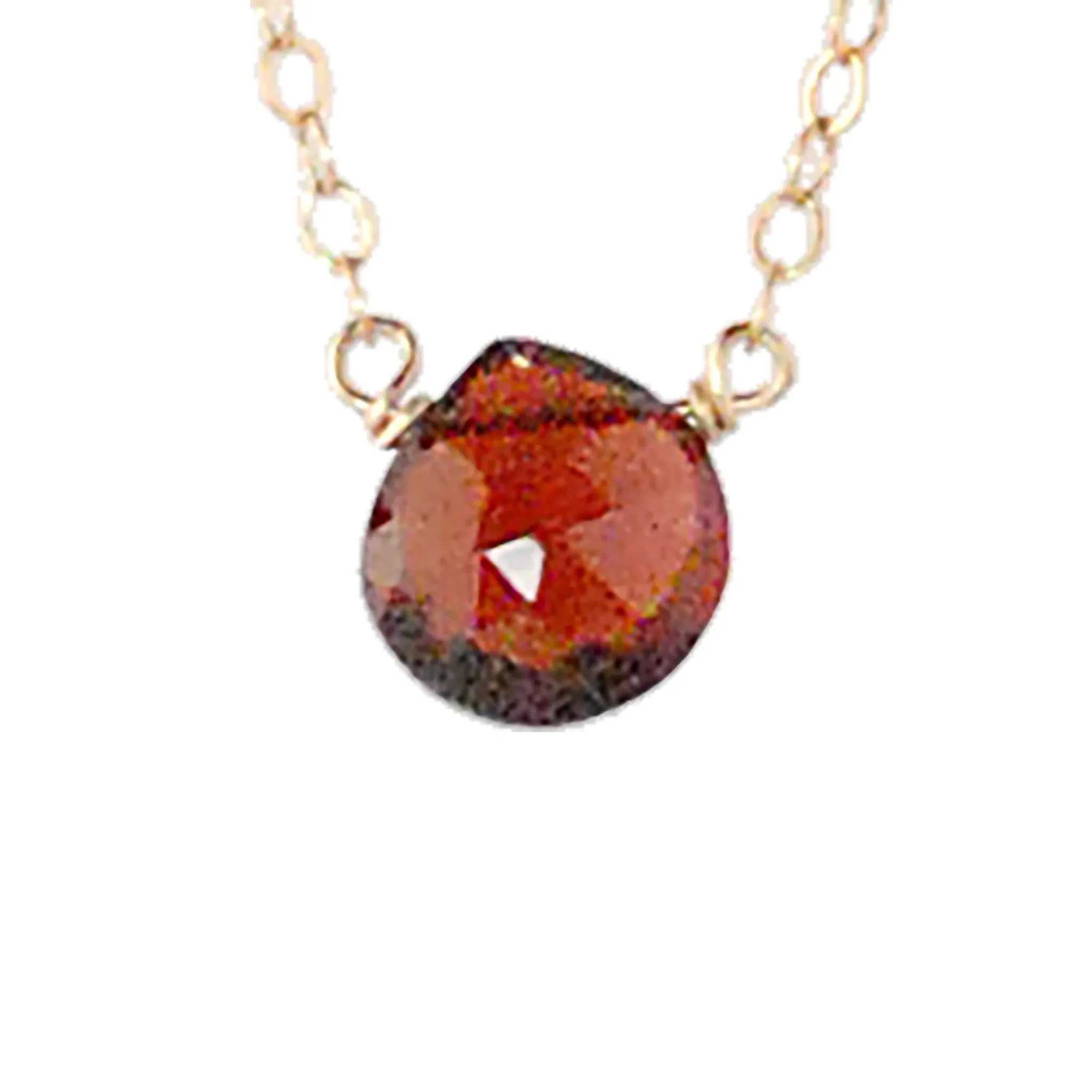 Single Stone Briolette Gemstone Necklace - Click for Additional Gemstone Options