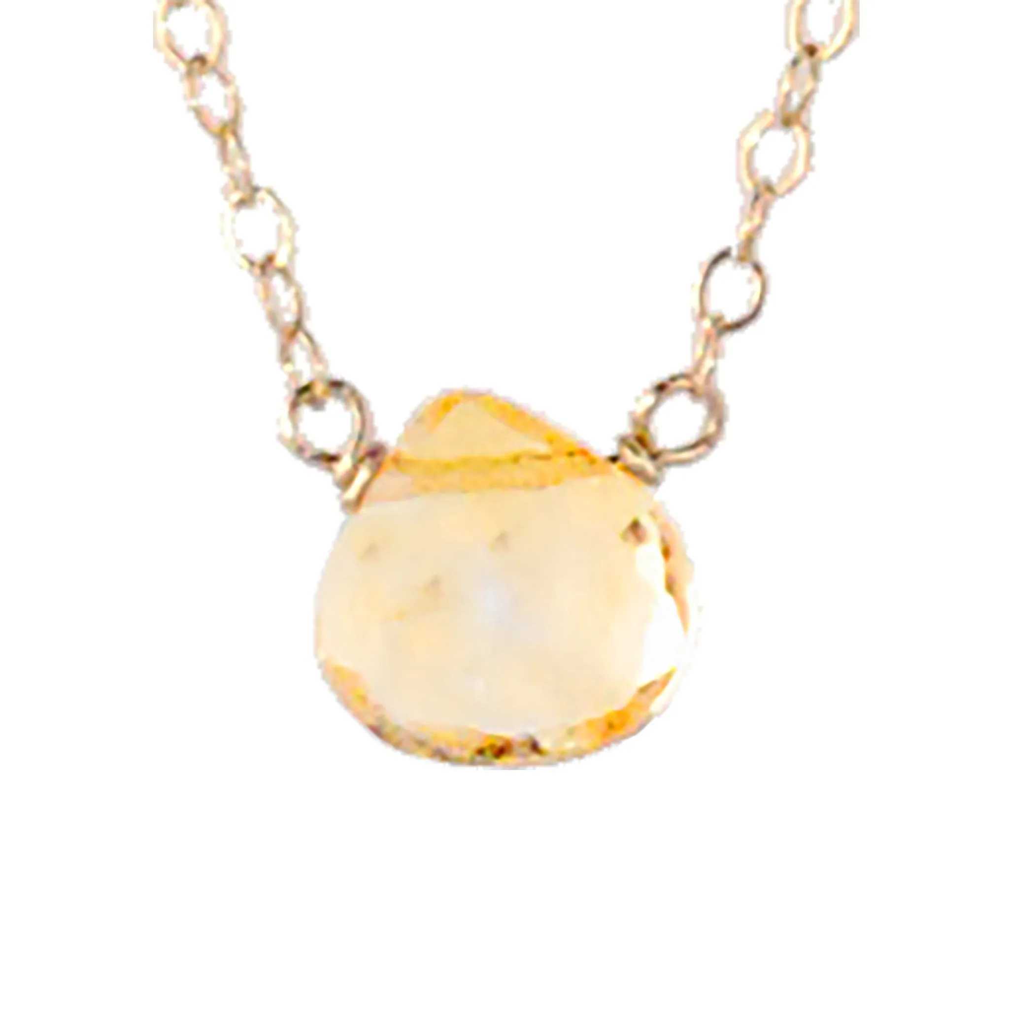 Single Stone Briolette Gemstone Necklace - Click for Additional Gemstone Options