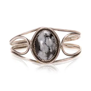 Snowflake Obsidian Bracelet