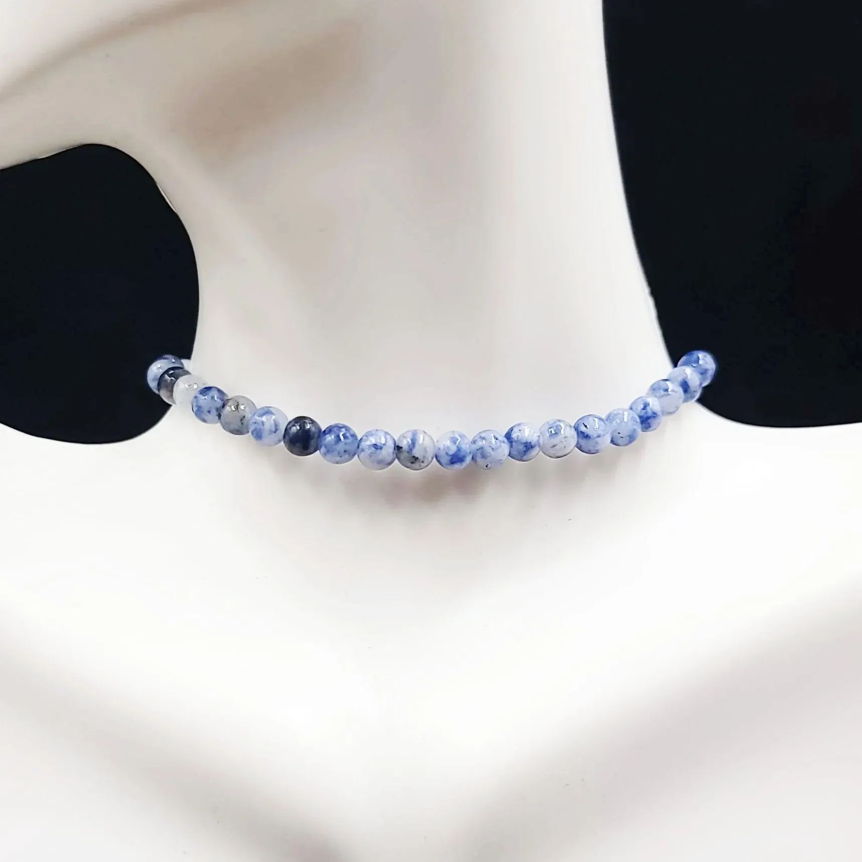 Sodalite Bead Bracelet 4mm