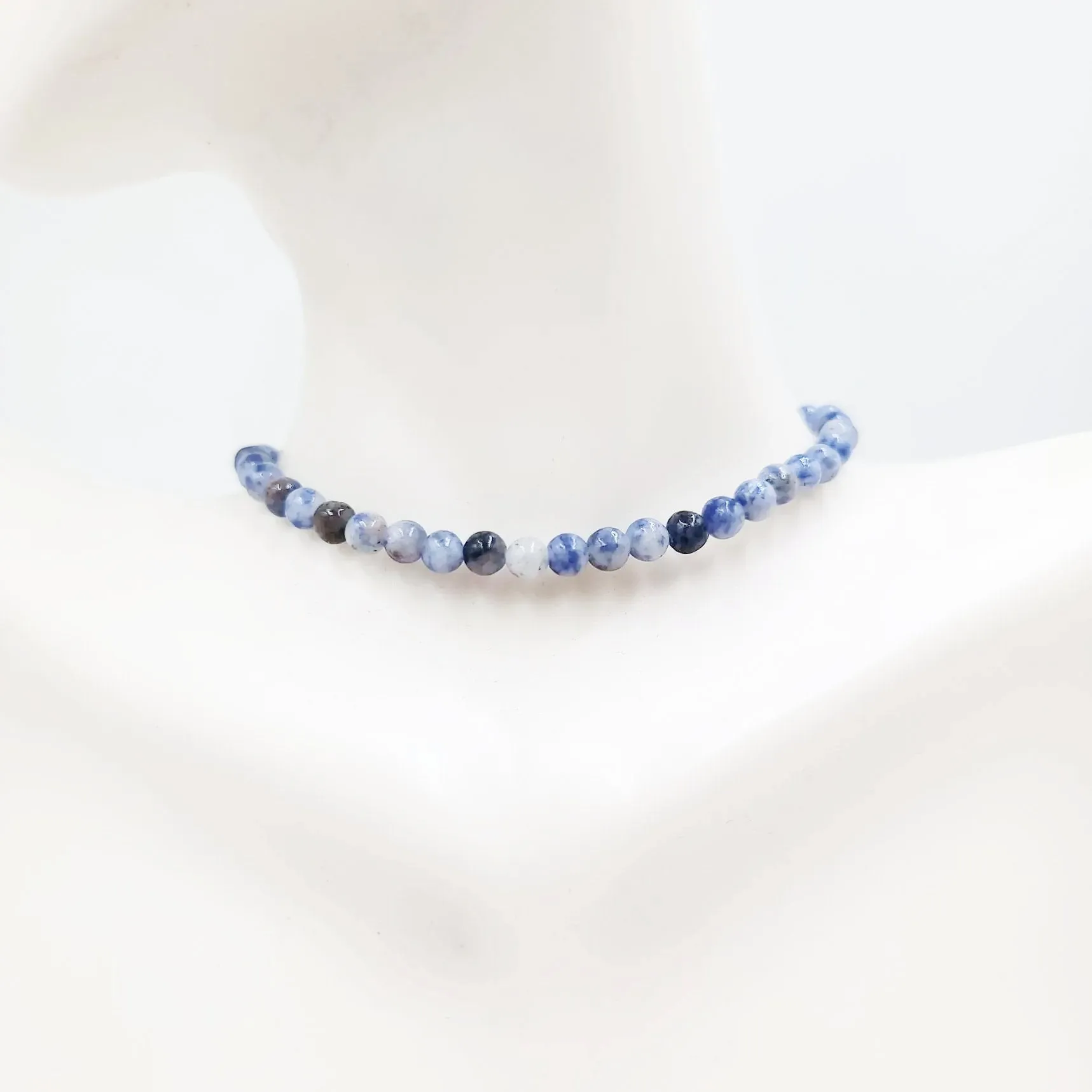 Sodalite Bead Bracelet 4mm
