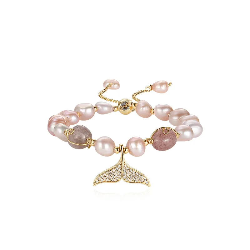 Special-shaped Pearl String Fishtail Bracelet