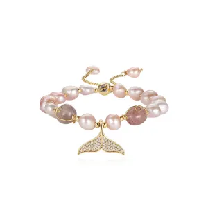 Special-shaped Pearl String Fishtail Bracelet