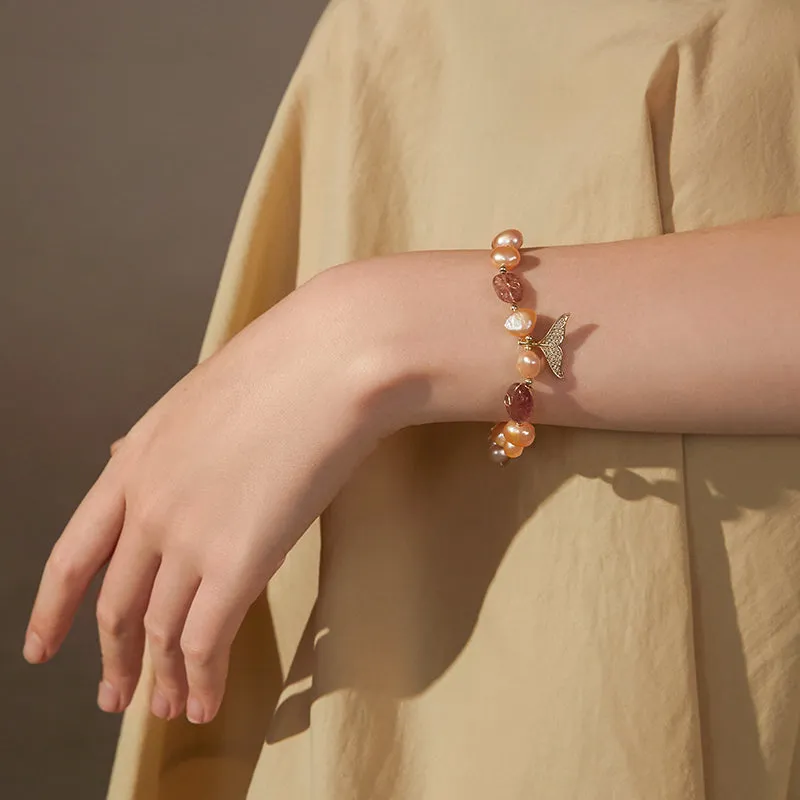 Special-shaped Pearl String Fishtail Bracelet