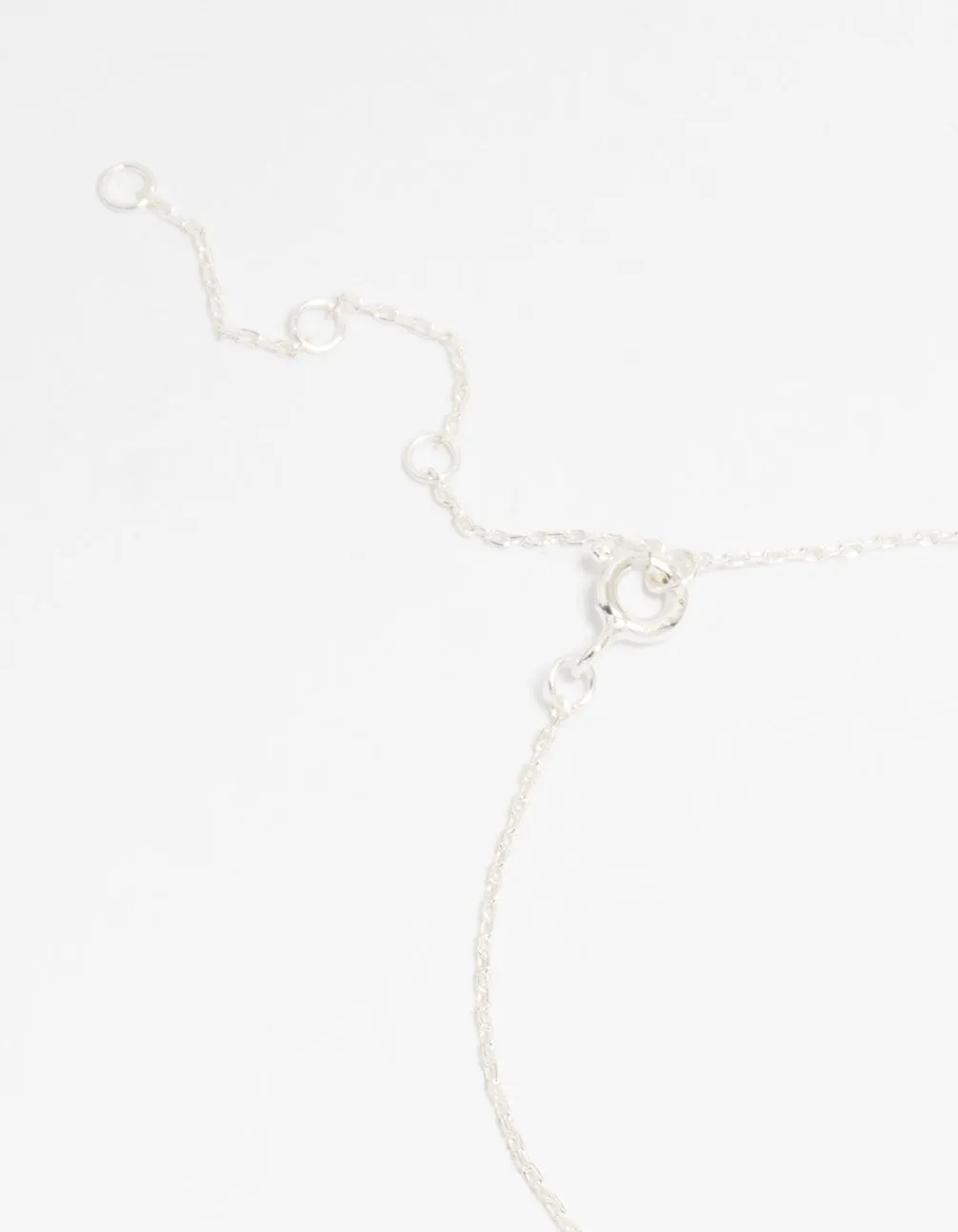 Sterling Silver Cubic Zirconia Micro Flower Bracelet