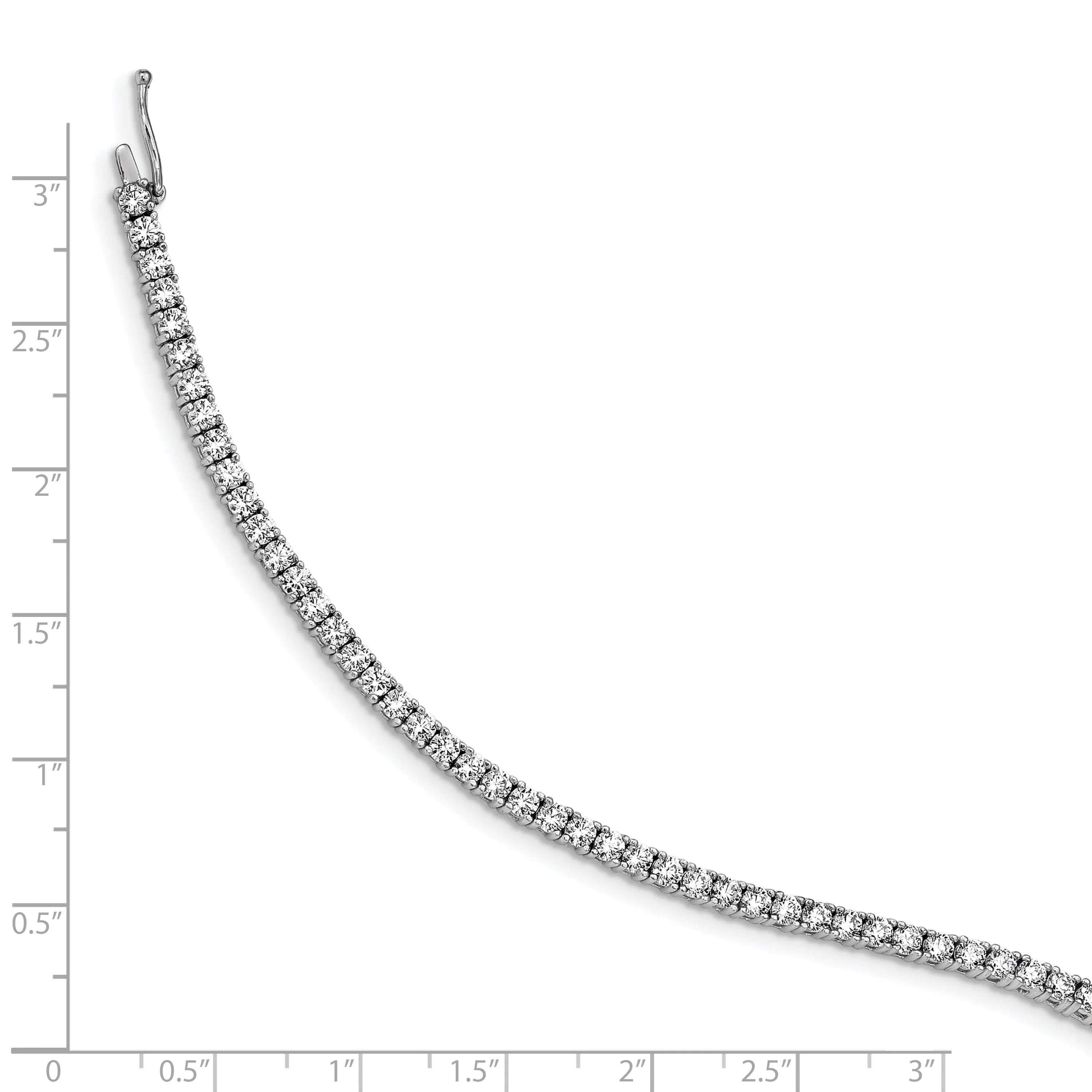 Sterling Silver CZ 7 inch Bracelet