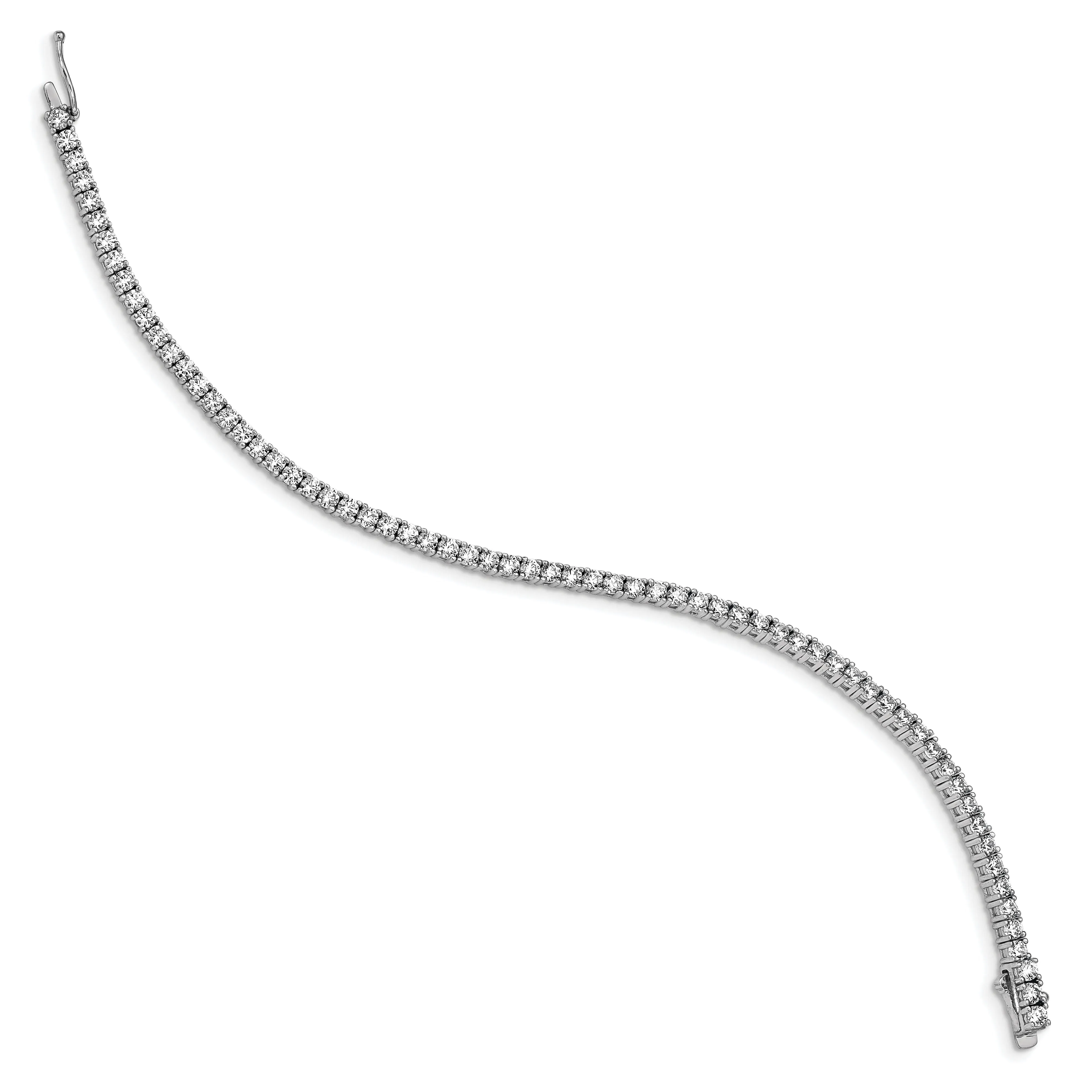 Sterling Silver CZ 7 inch Bracelet
