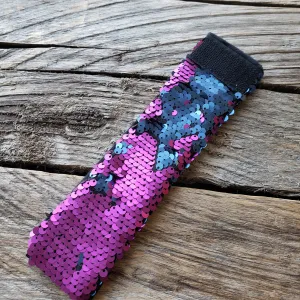 Superhero Wrist Wrap or Mermaid Sequin Bracelet - Pink/Carbon