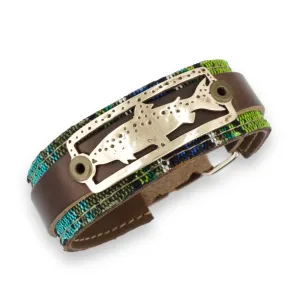 Textile   Bronze -- Stargazer Trout Fishing Bracelet