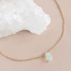 The Opal Teardrop Bracelet | Gold Filled